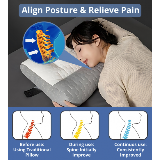 Ergonomisches Memory-Foam-Nackenstützkissen