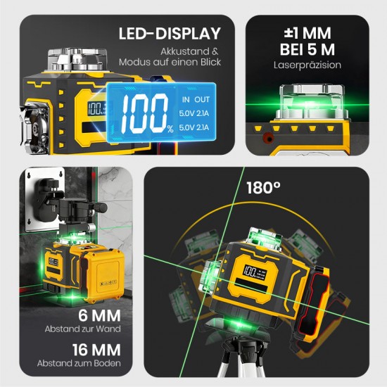  Multifunktions-Laserwasserwaage