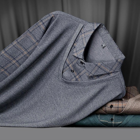 Heier Verkauf 50% RabattLangarm-Oberteil in Layering-Optik für Herren