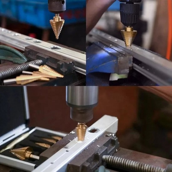 6 PCS HSS Titan beschichtetes Bohrer-Set mit Titan-Beschichtung