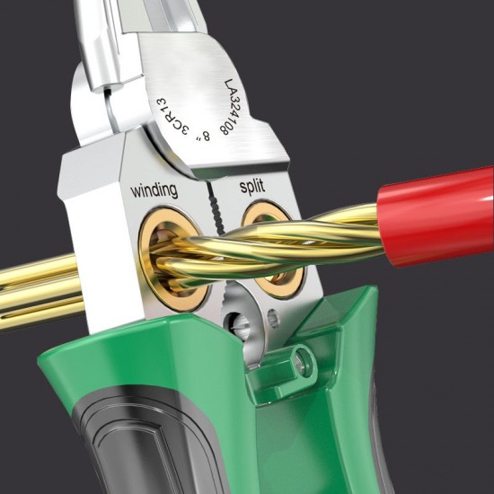 8-in-1-Multifunktions-Drahtschneiderschere mit elektrischem Test