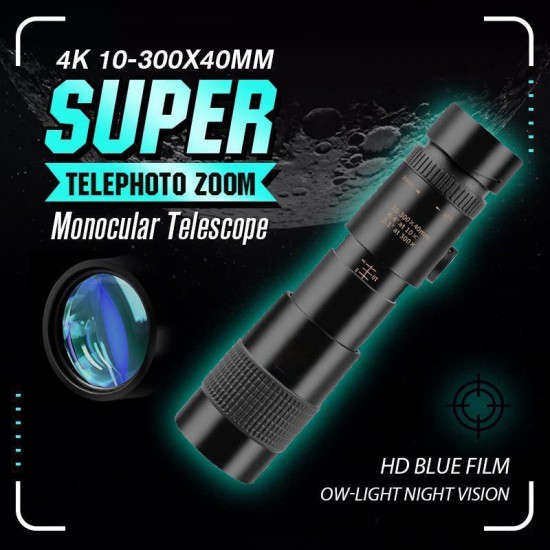 Hot Sale4K 10-300X40mm Super Telefoto Zoom Monokular Teleskop