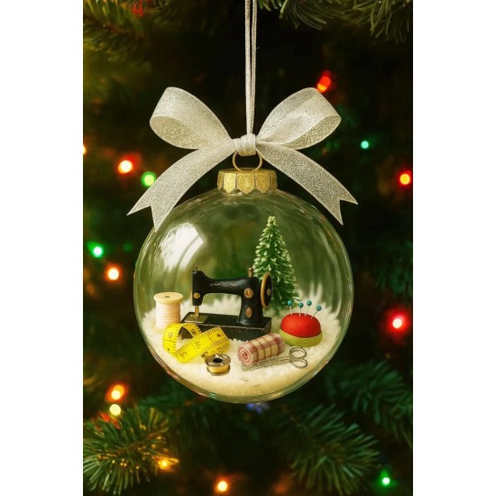 Last day sale 50% OFFHoliday Sewing Snow Globe Ornament