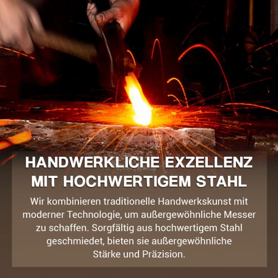 2-in-1-Doppelmesserset mit Holzgriff