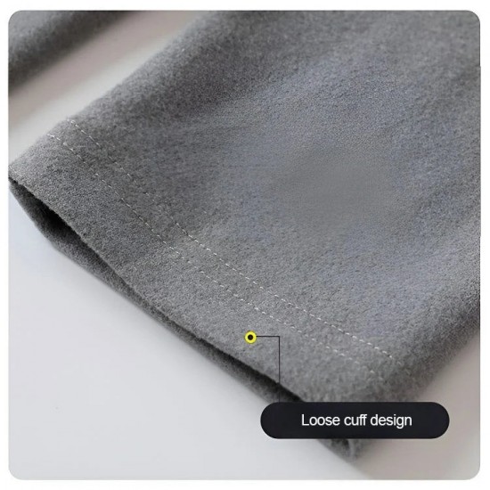 Bestes Geschenk für Ihn Doppelseitiges Herren-Hemd aus Kunstsamt mit halbem Rollkragen