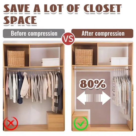 Kompressions-Vakuum-Aufbewahrungsbeutel zum Aufhngen von Kleidung