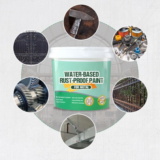 Rostschutzfarbe auf Wasserbasis für Metall mit Werkzeugen