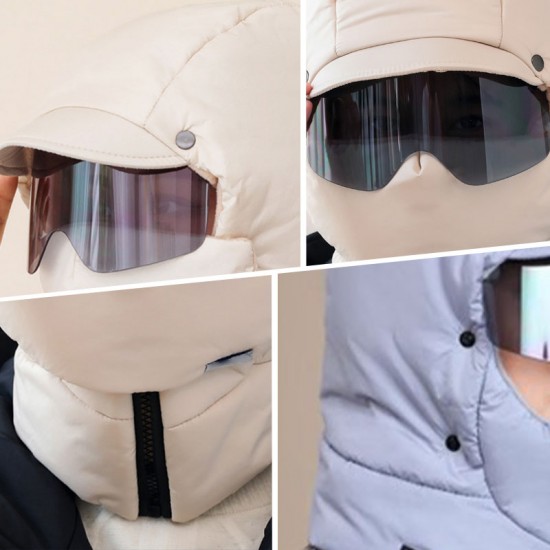Heier Verkauf 49% RabattWinddichte Vollgesichts-Outdoor-Reitmaske mit Brille
