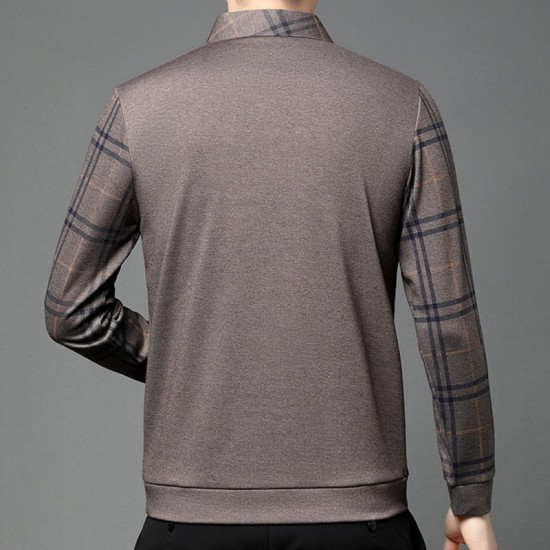 Langarm-Oberteil in Layering-Optik für Herren