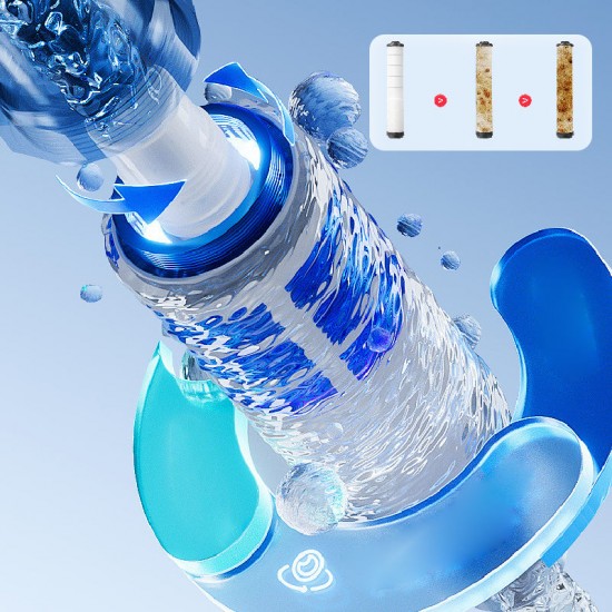 4-stufiger Hochdruck-Duschkopf mit Filter