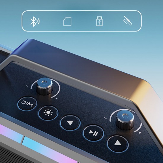 200W Bluetooth Karaoke Lautsprecher mit drahtlosem Mikrofon