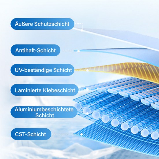  2025 Neues Upgrade  Einseitige Wrmedmm-Sichtschutzfolie aus Glas