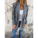 Lssiger karierter Blazer mit Revers