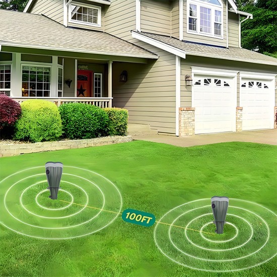 Frühjahrsverkauf 45% Rabatt Solarbetriebener, wasserdichter Schraub-Wühlmausschreck