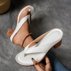 Sommer -Kpfen -Absatzflip -Flops für Frauen