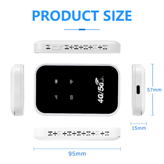 150 Mbps Pocket 4G/5G Mobiele Wi-Fi Router