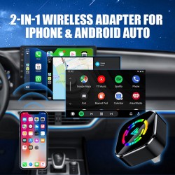 2-in-1 Drahtloser Adapter für iPhone & Android Auto