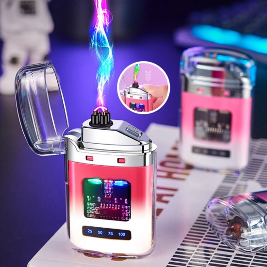 Wiederaufladbares, windfestes Feuerzeug mit Digitalanzeige und Pulsfunktion